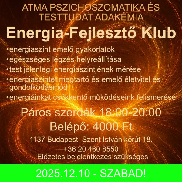 Energiafejlesztő Klub 2025.12.10.